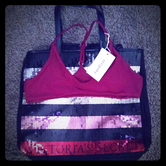 Victoria's Secret Other - Bikini Top and Beach Bag!!